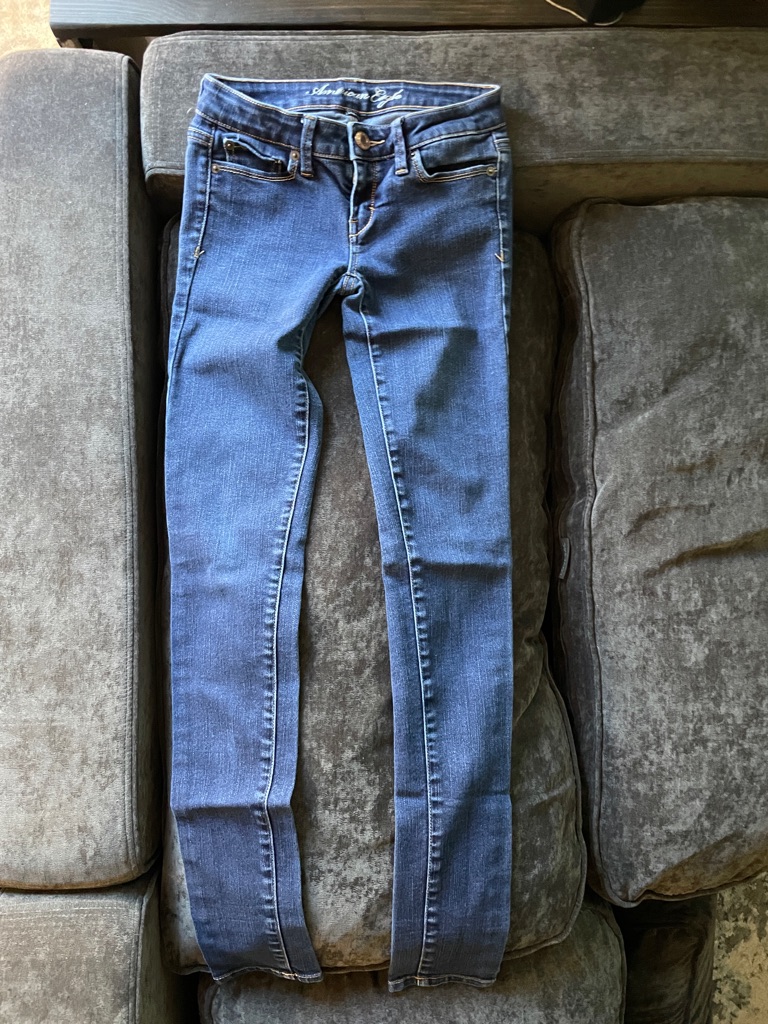 American Eagle Outfitters Dark Blue Women's Skinny Jeans